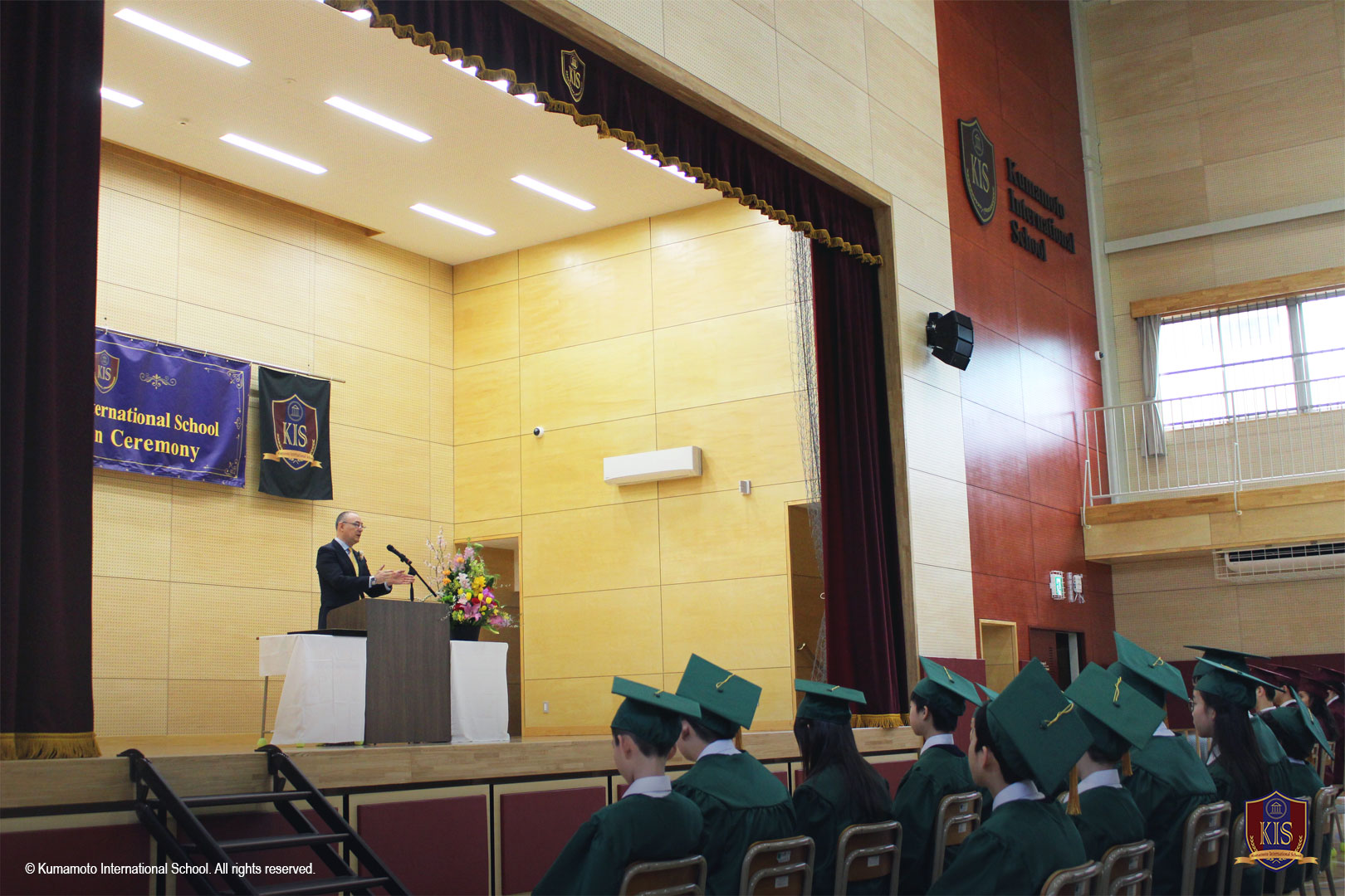 Graduation ceremony at Kumamoto International School
